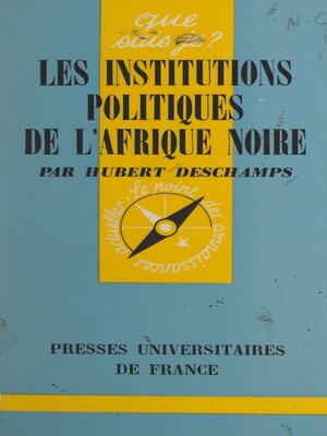 cover image of Les institutions politiques de l'Afrique noire